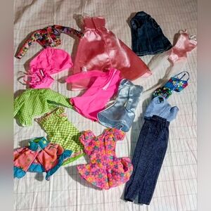 Lot of Barbie Brand Vintage doll clothes.